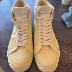 Nike Cream Yellow High-Top Sneakers